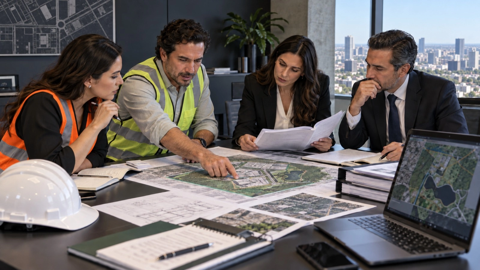 Equipo técnico y jurídico de IRCA Consultores trabajando sobre un expediente